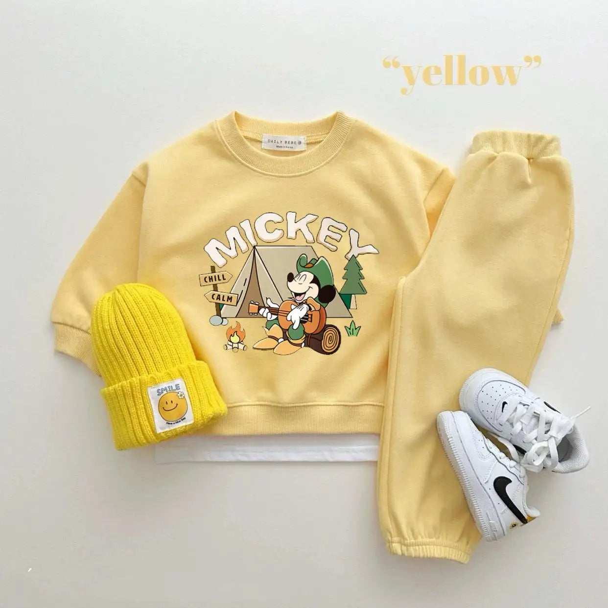Disney Sweatshirt & Pants Set - 100% Cotton