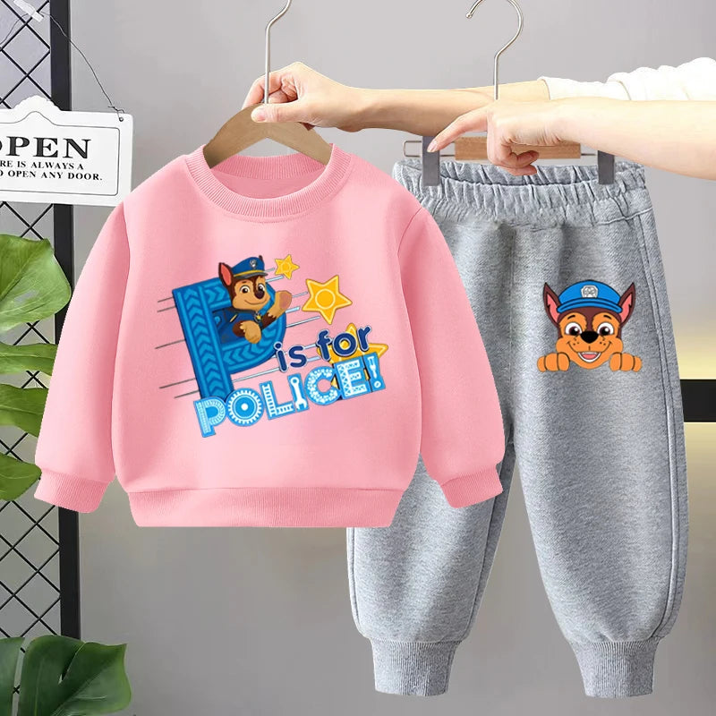 Chase's On The Case Sweatshirt & Pants Set - 100% Cotton