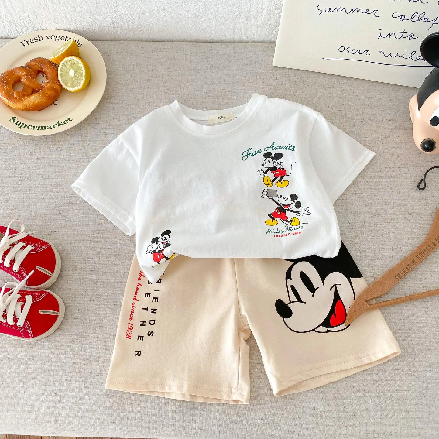 Disney 100% Cotton T-Shirt and Shorts Set