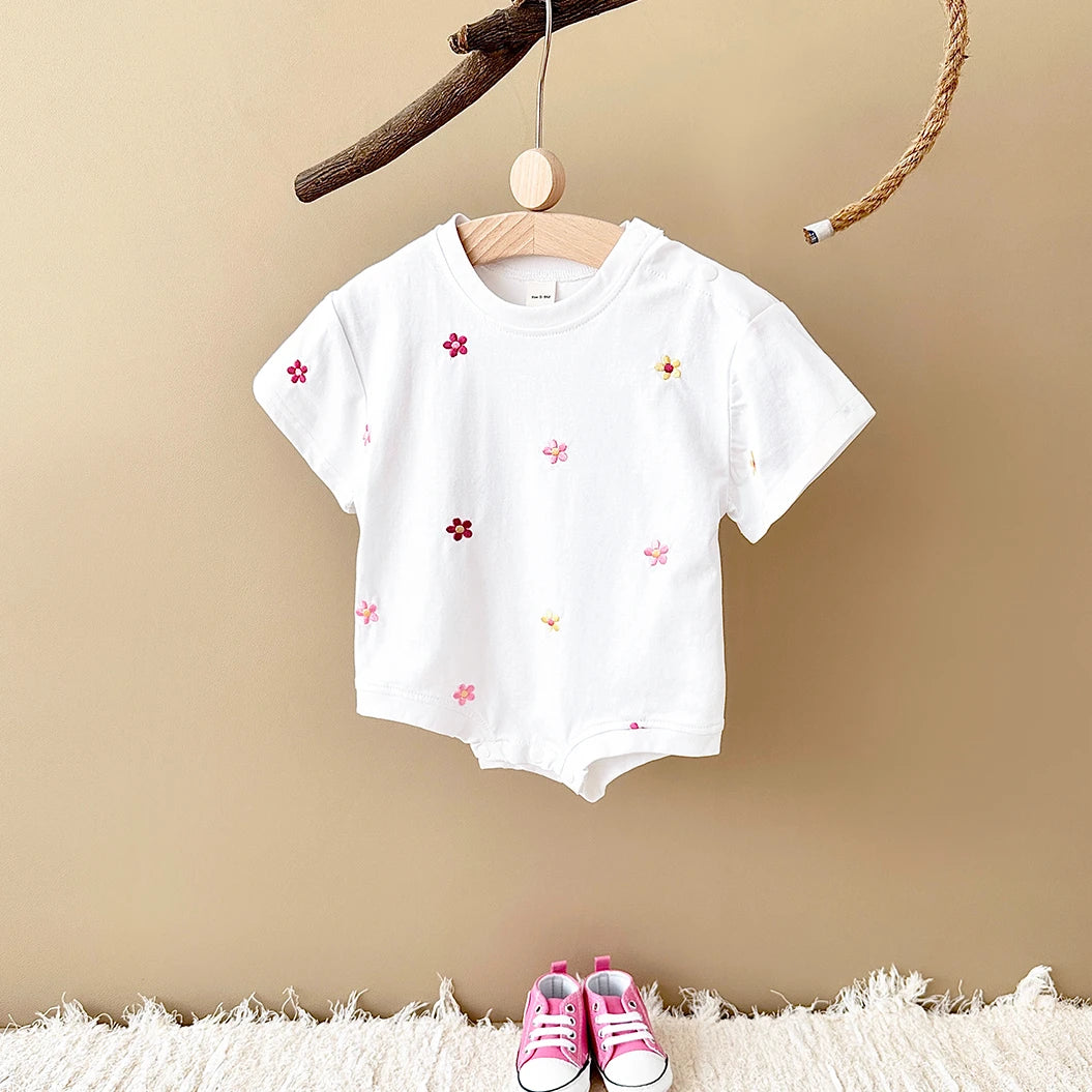 100% Cotton Floral Baby Romper Jumpsuit