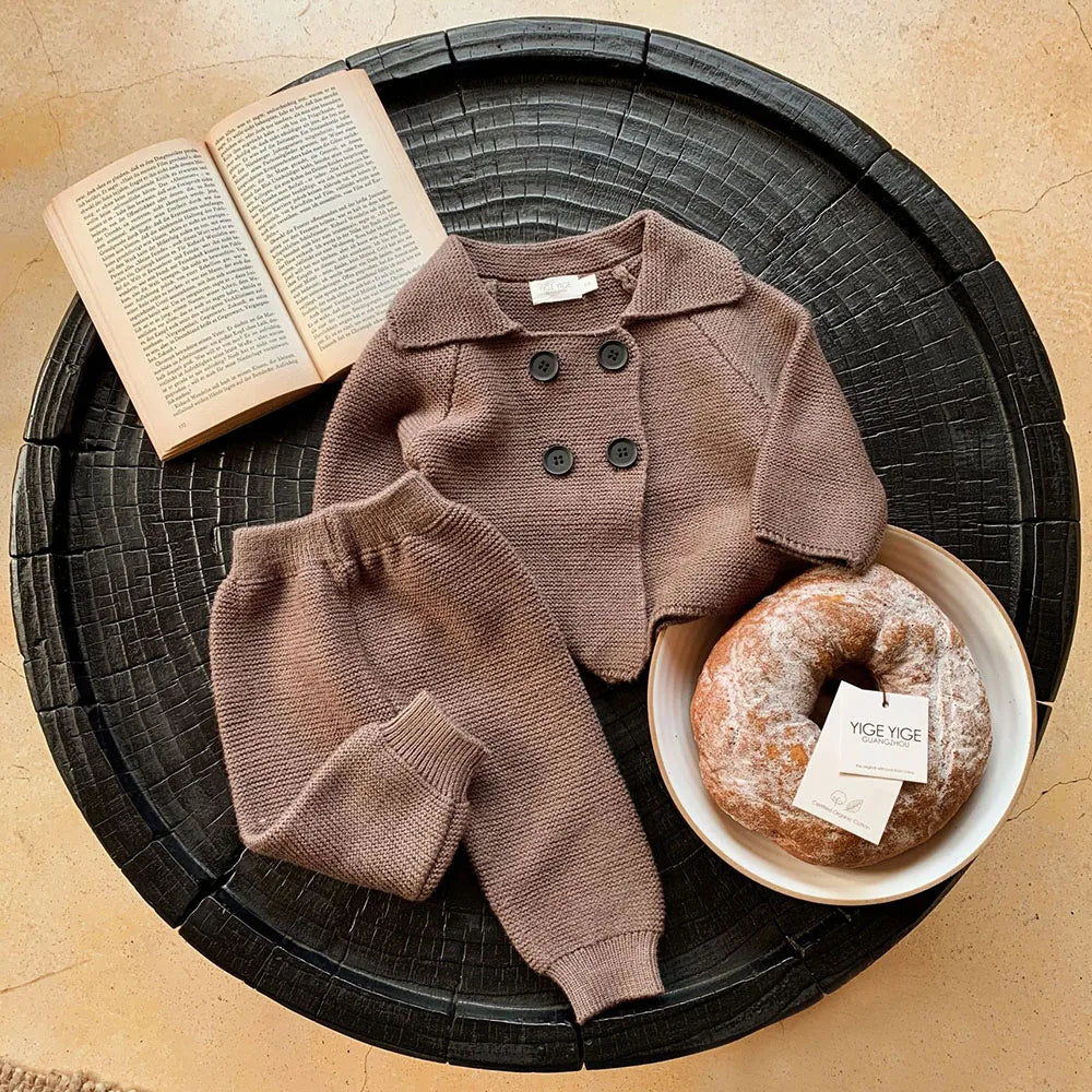 Soft Knit Cotton Cardigan & Matching Pants