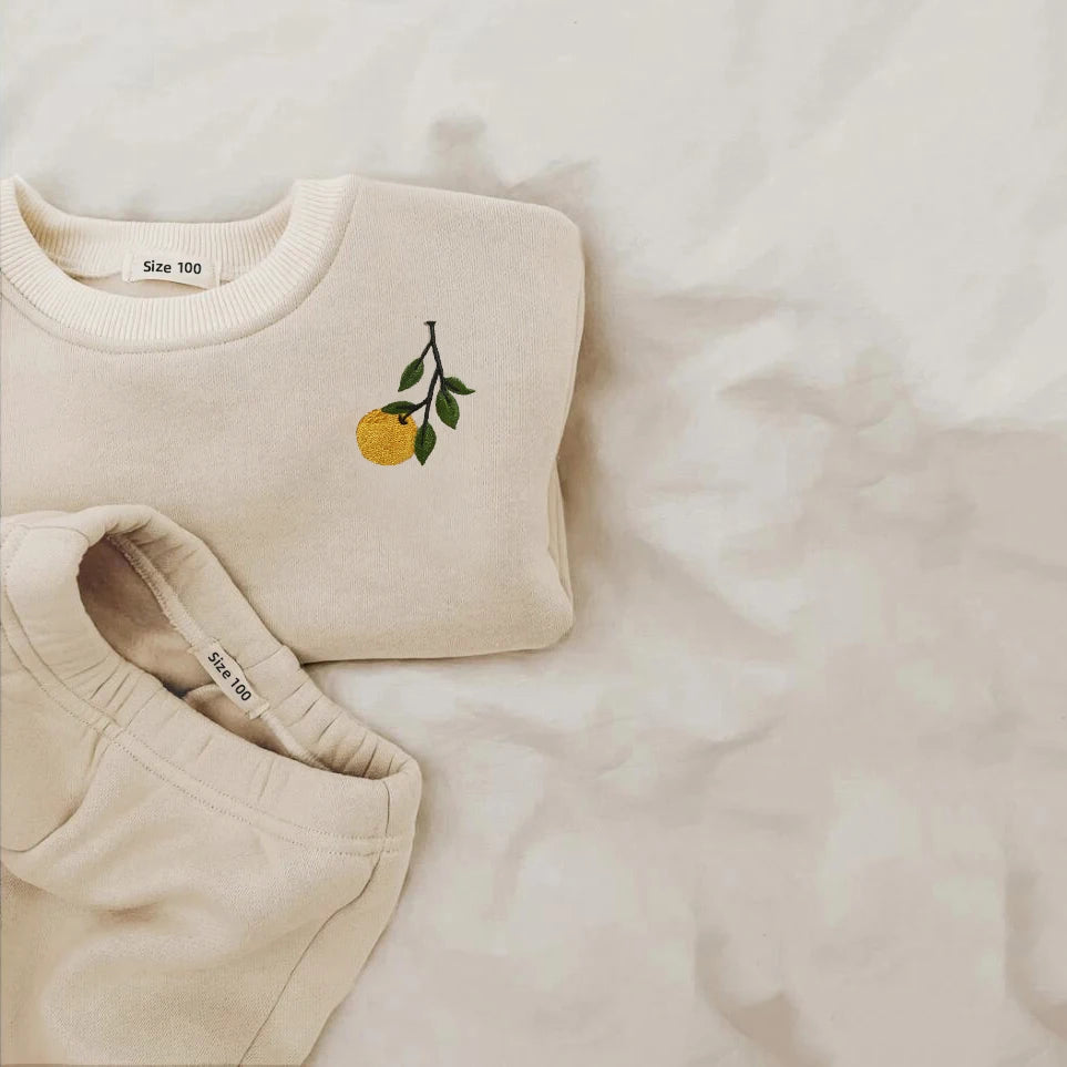 Cozy Fleece Cotton Pullover & Matching Pants Set