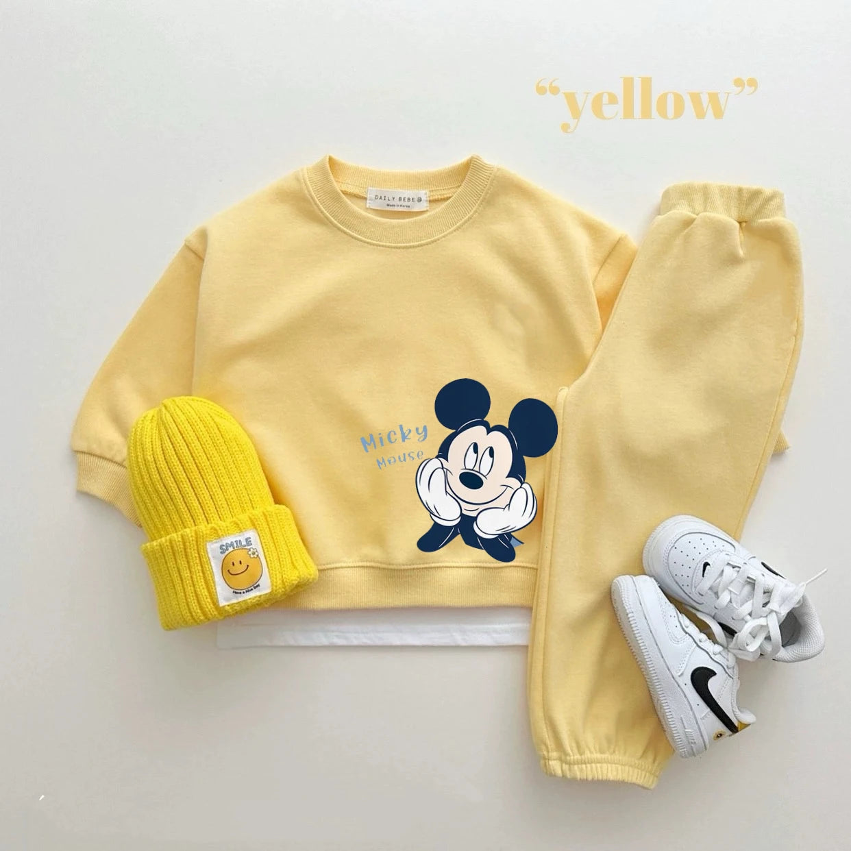 Disney Sweatshirt & Pants Set - 100% Cotton
