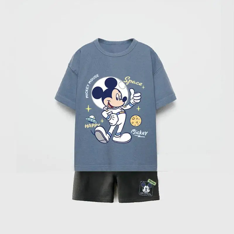 Mickey Mouse In Space Premium Cotton T-Shirt & Shorts Set