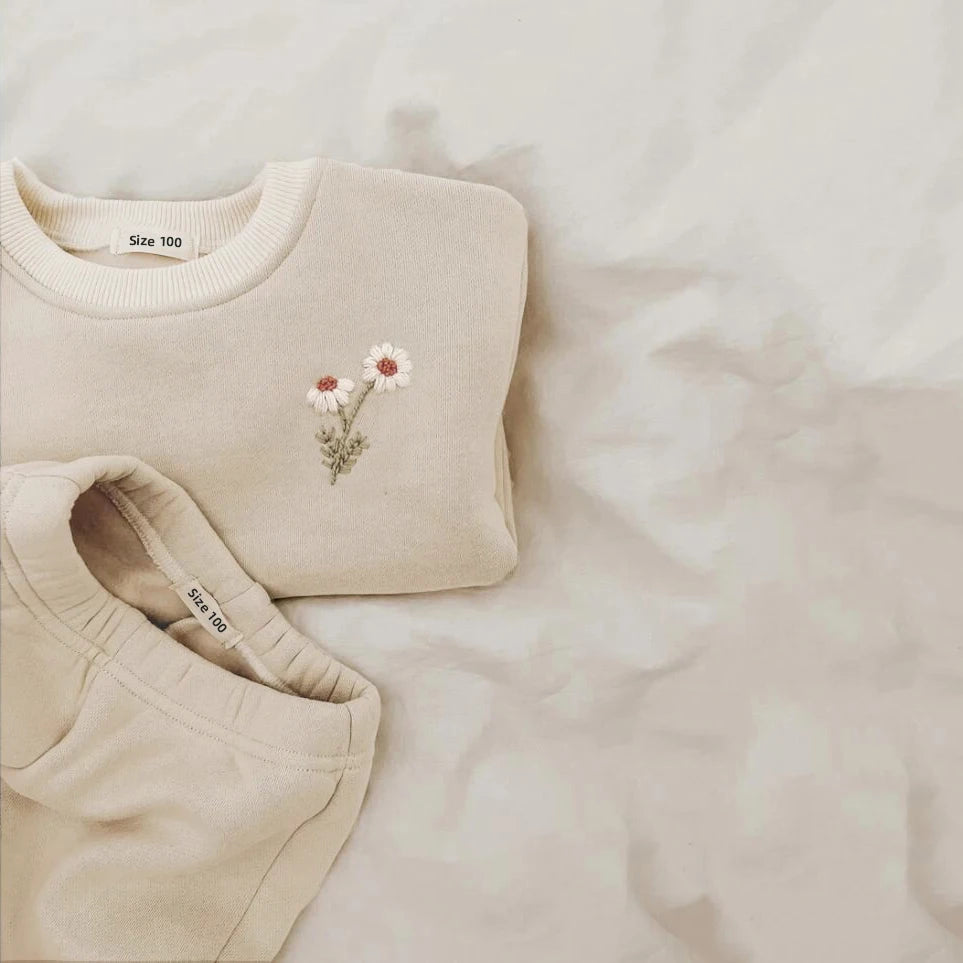 Cozy Fleece Cotton Pullover & Matching Pants Set