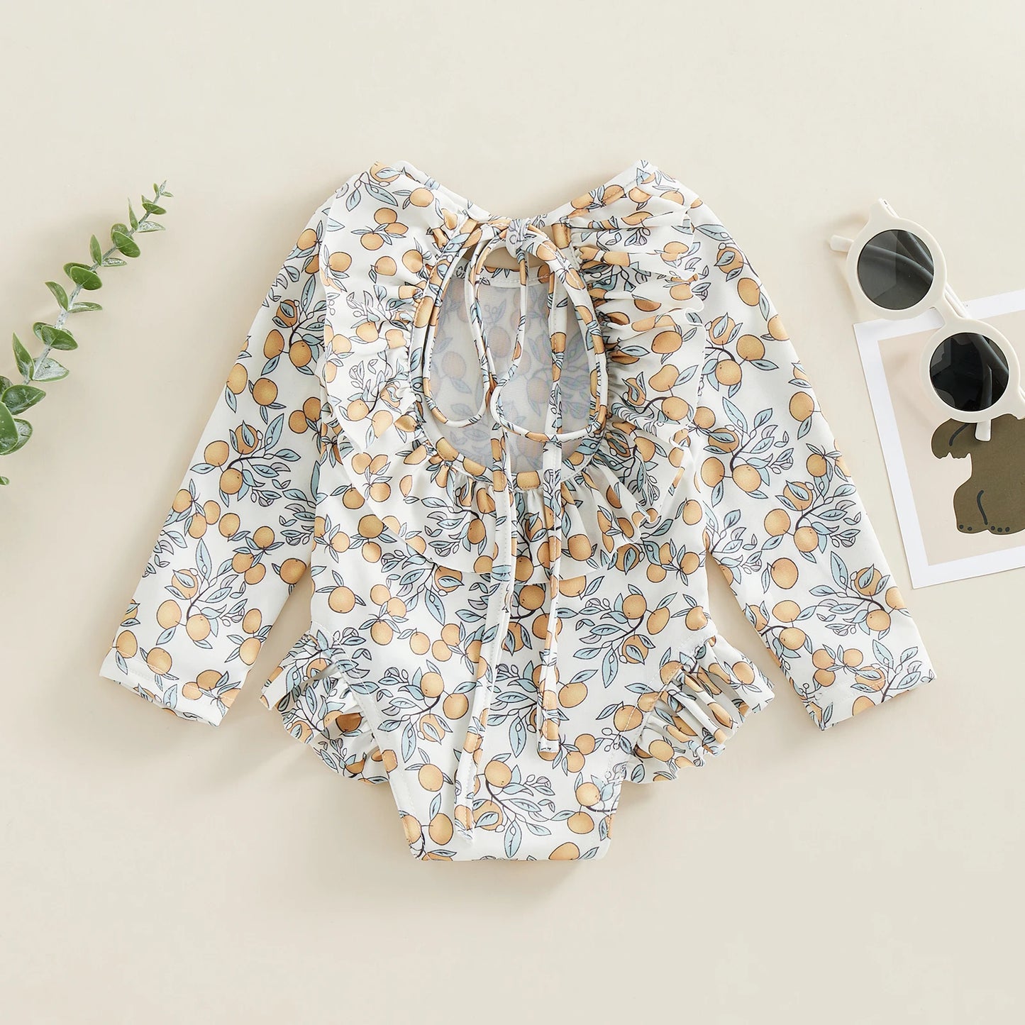 Adorable Baby Girl Floral Swimsuit – Summer Ready!
