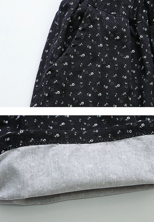 Polka Dot Sweatshirt and Lace Wide Leg Pants 2Pcs Set