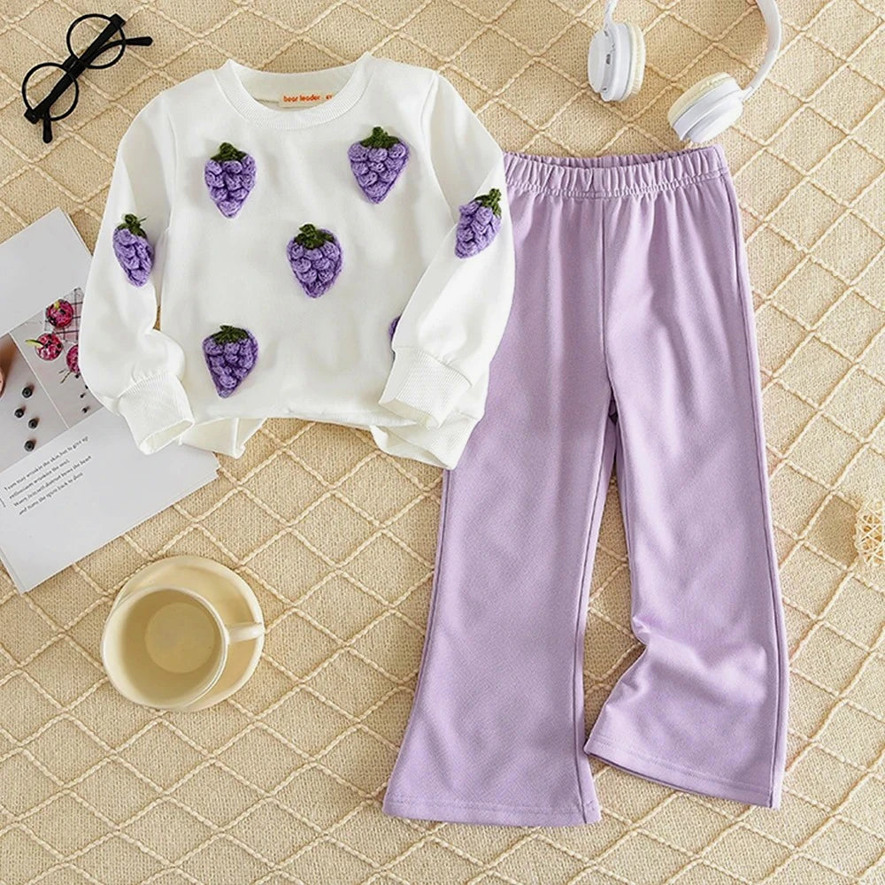 Long Sleeved Top with Pants Set