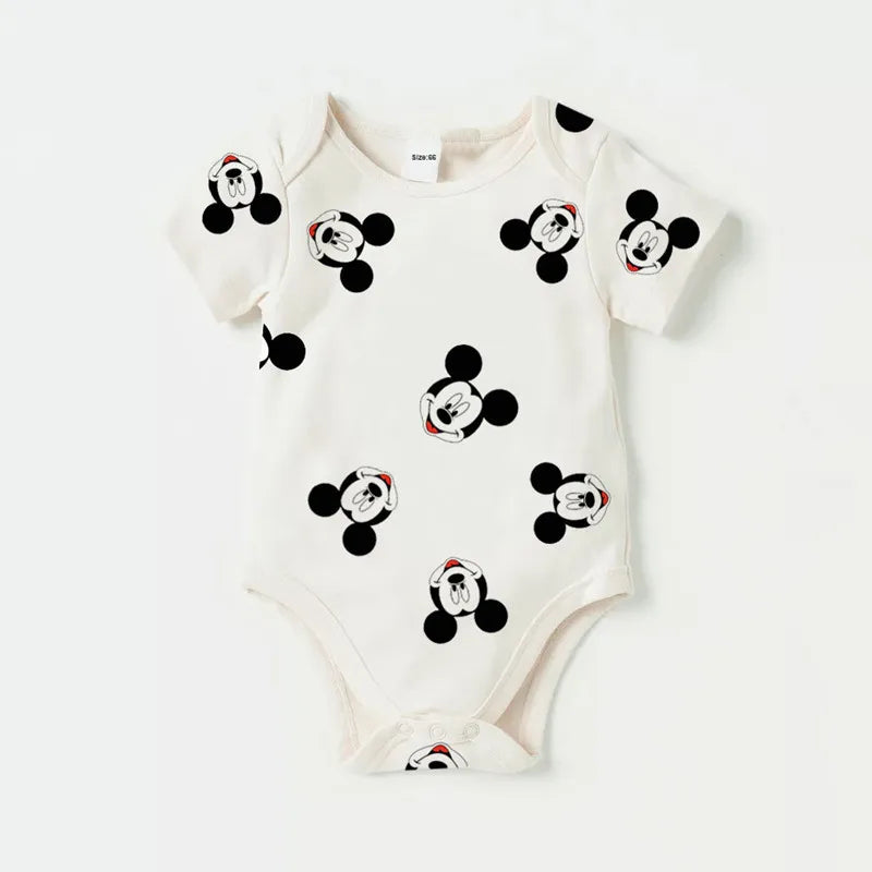 3Pcs Cotton Baby Rompers & Bib Set