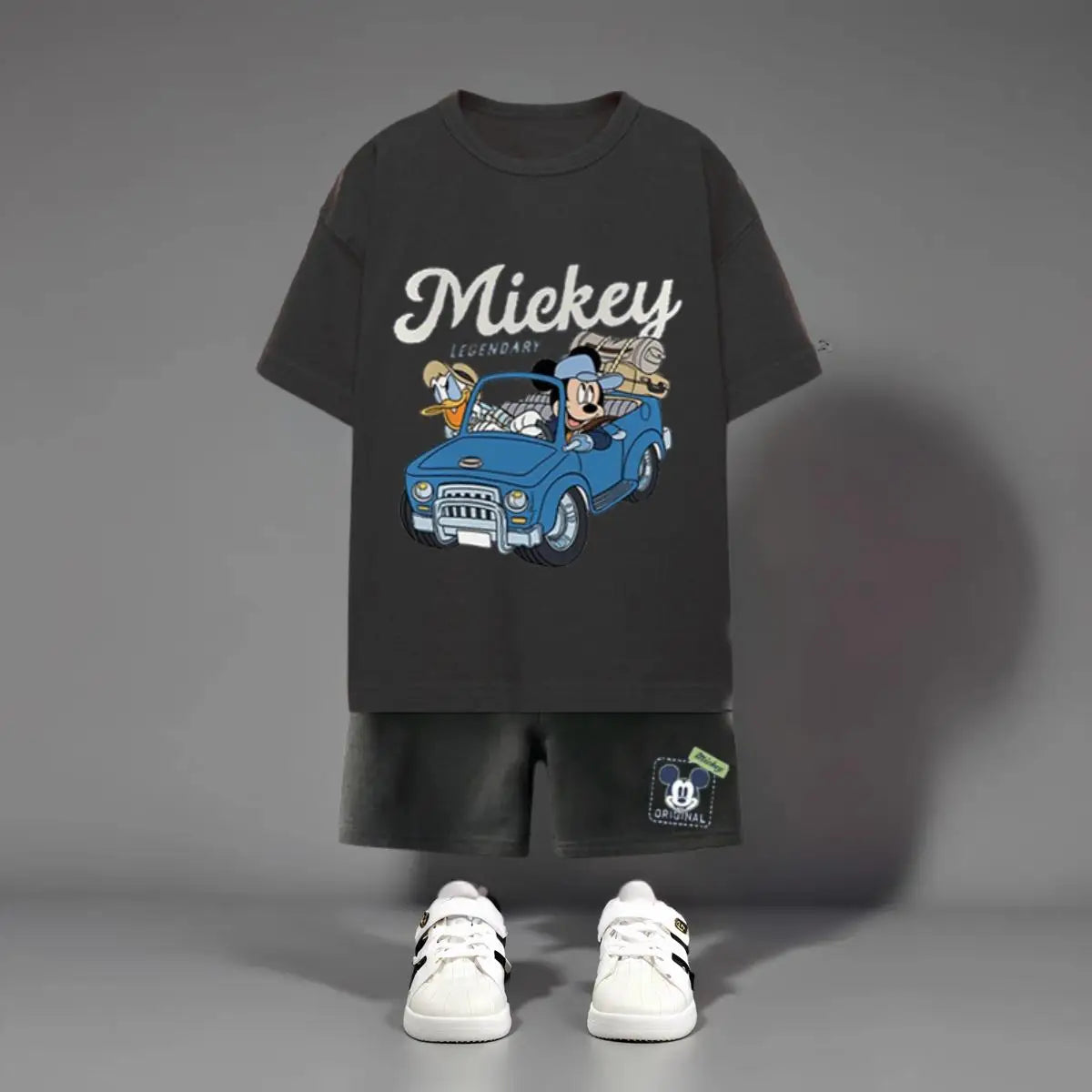 Mickey and Donald Premium Cotton T-Shirt & Shorts Set