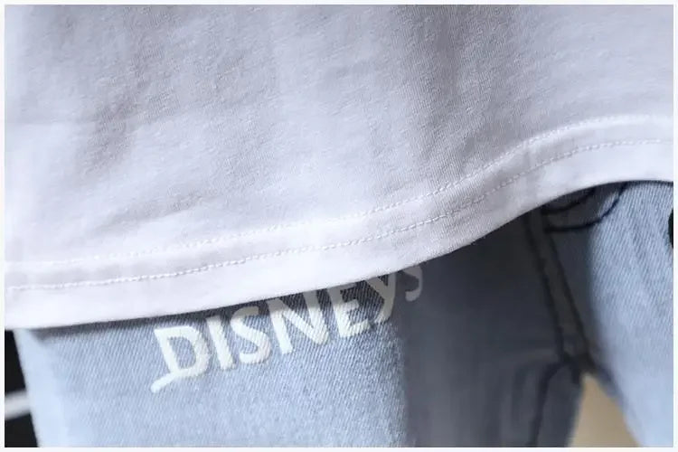 Mickey Mouse Set – T-Shirt and Denim Shorts