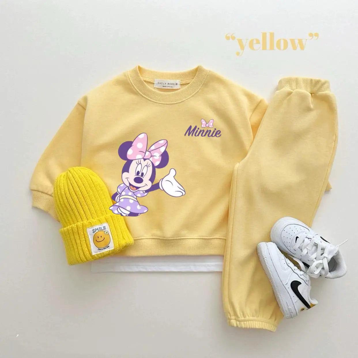 Disney Sweatshirt & Pants Set - 100% Cotton