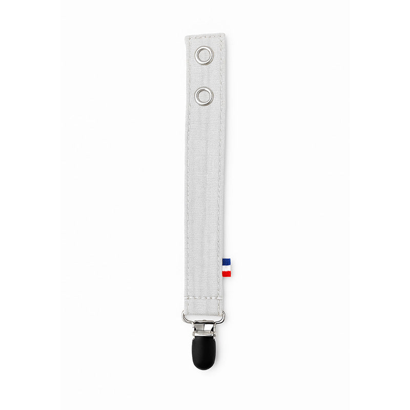 attache tetine en coton bio blanc papate gots