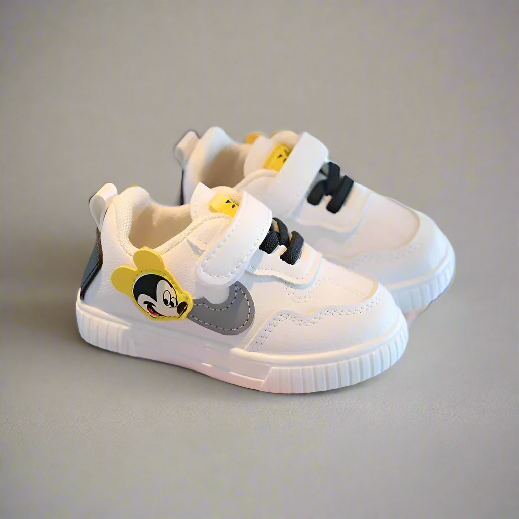 White Disney Mickey and Minnie Mouse Sneakers
