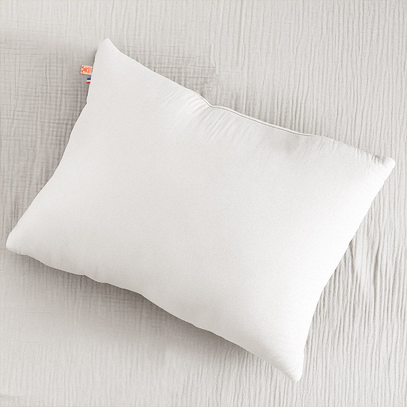 Coussin Rectangle en Coton Bio Blanc-3