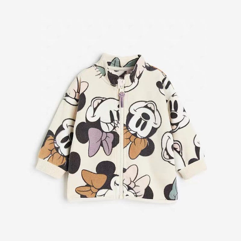 Mickey & Minnie Fleece Zip-Up Jacket