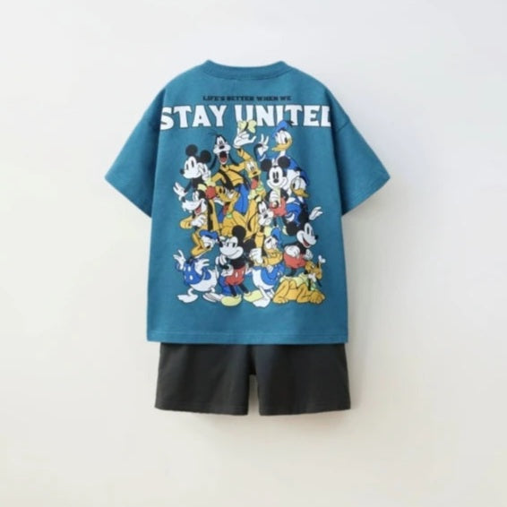 New 2025 Stay United Pure Cotton T-Shirt and Shorts Set