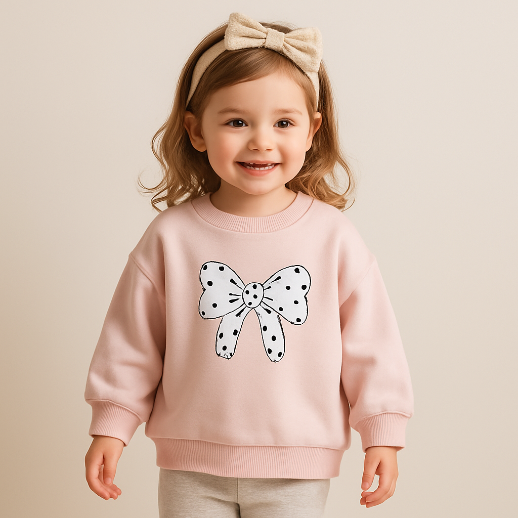 Girl's Comfortable Sweatshirt With Loose Fit