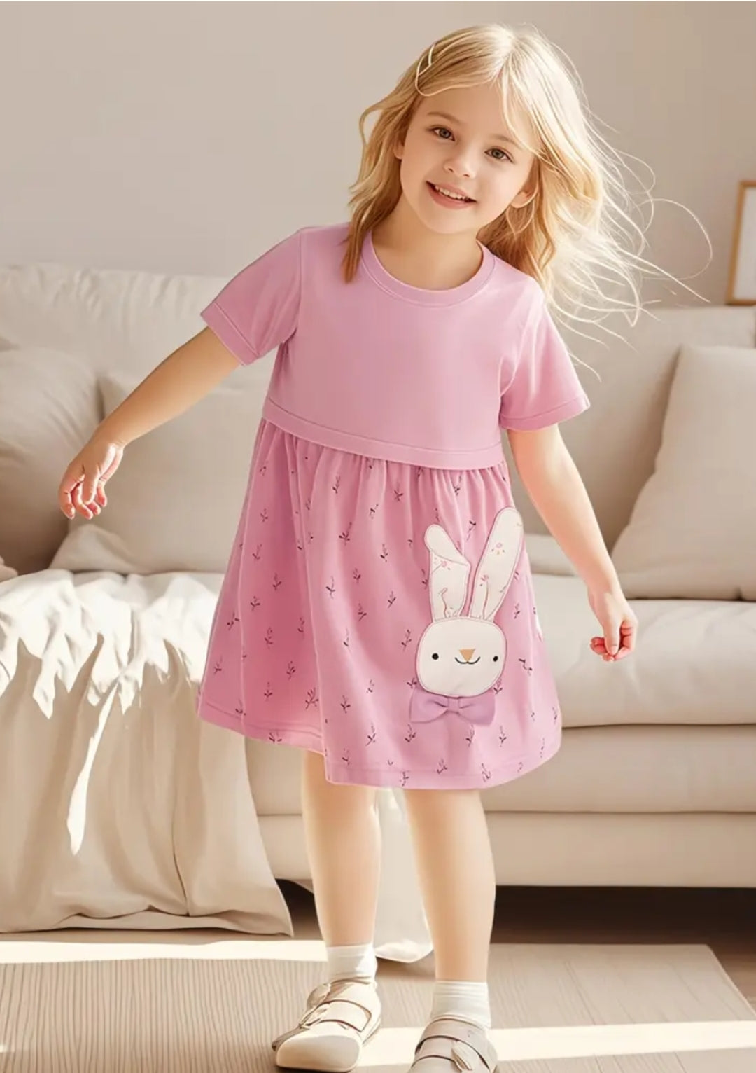 Sweet Rabbit 100% Cotton Summer Dress