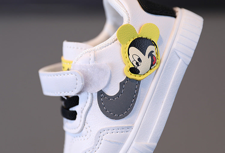 White Disney Mickey and Minnie Mouse Sneakers