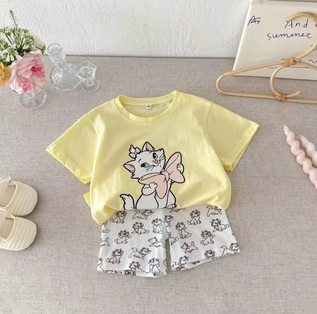 Disney Marie Cat T-shirt & Shorts Set