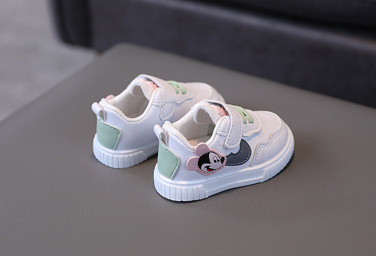 White Disney Mickey and Minnie Mouse Sneakers