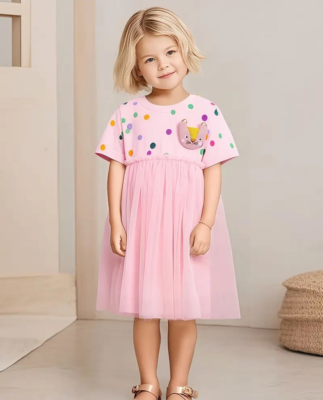 Sweet Cat 100% Cotton Summer Dress