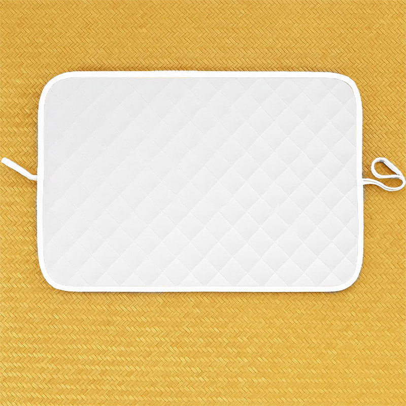 tapis nomade blanc coton bio made in france
