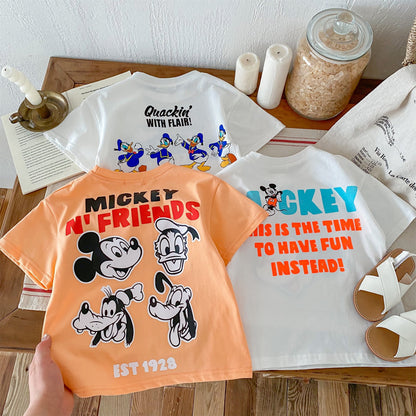 Premium 100% Cotton Donald Duck T-Shirt & Shorts Set