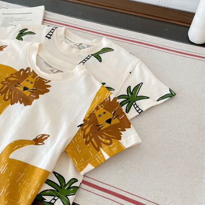 Trees Pure Cotton T-Shirt & Shorts Set