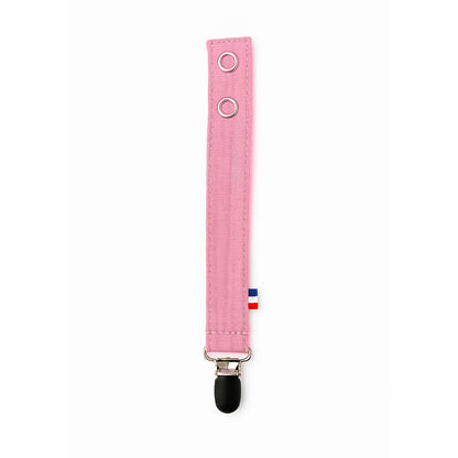 Attache Tetine en Coton Bio Teddy Rose bio