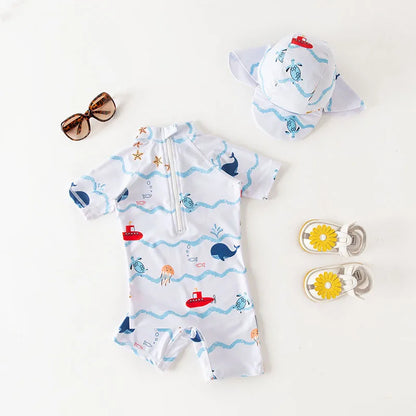 Ultimate Kids' Swimwear Set – With Matching Cap!
