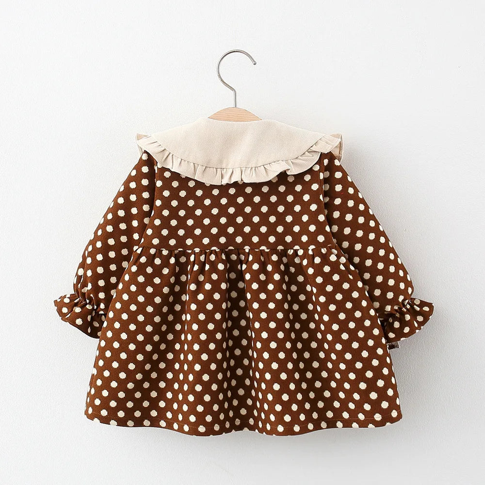 Adorable Ribbon Bow Dot Dress