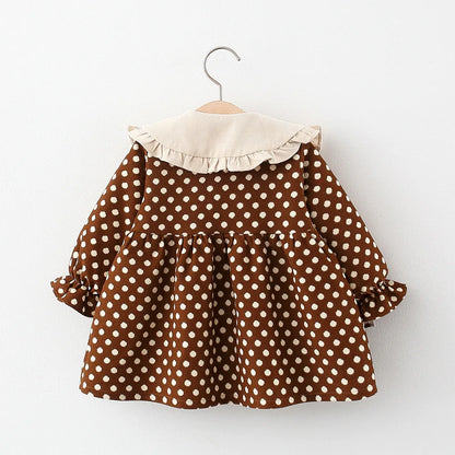 Adorable Ribbon Bow Dot Dress