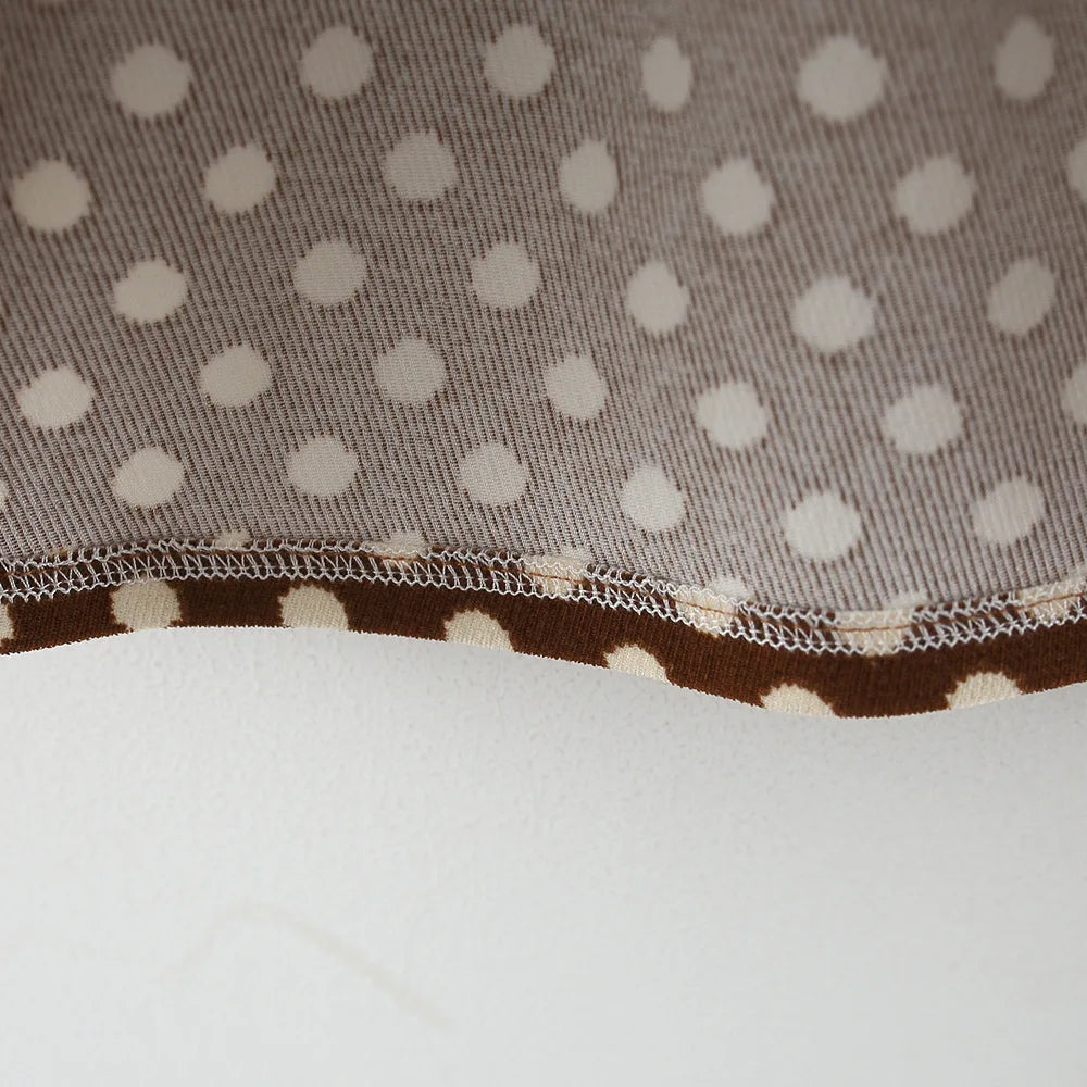 Adorable Ribbon Bow Dot Dress