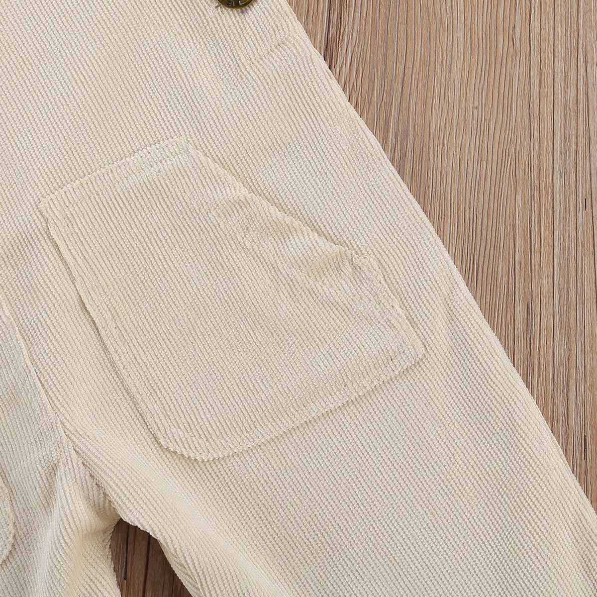 Corduroy Overalls with Straps & Pockets