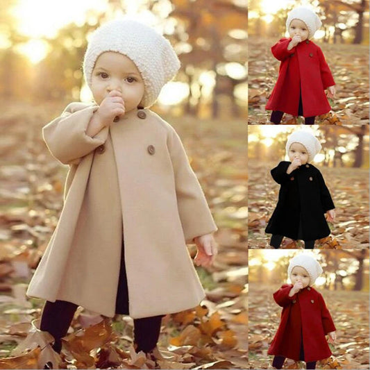 Stylish Wool-Blend Coat