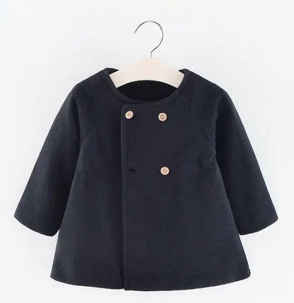 Stylish Wool-Blend Coat
