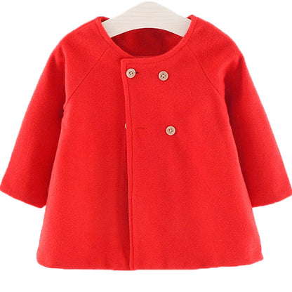 Stylish Wool-Blend Coat