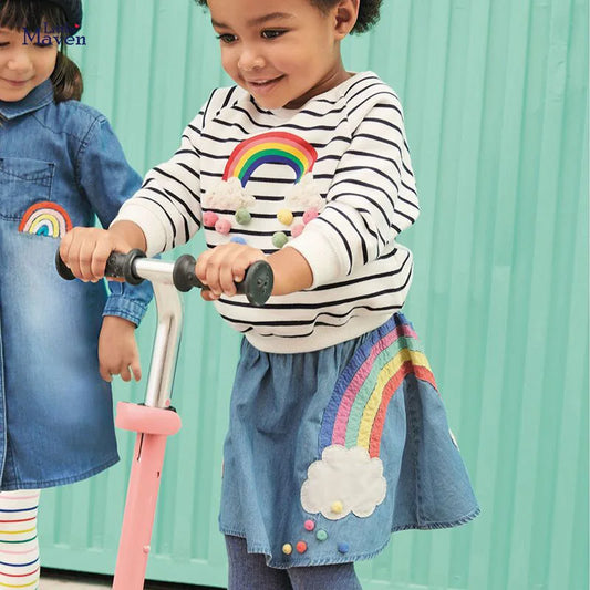 Charming Unicorn Denim Skirt – Summer Casual