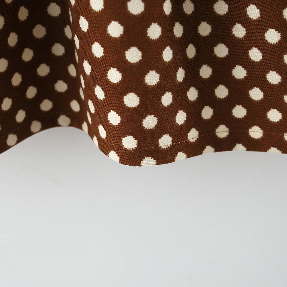 Adorable Ribbon Bow Dot Dress