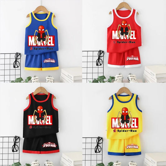 Marvel T-Shirt Vest & Shorts Set
