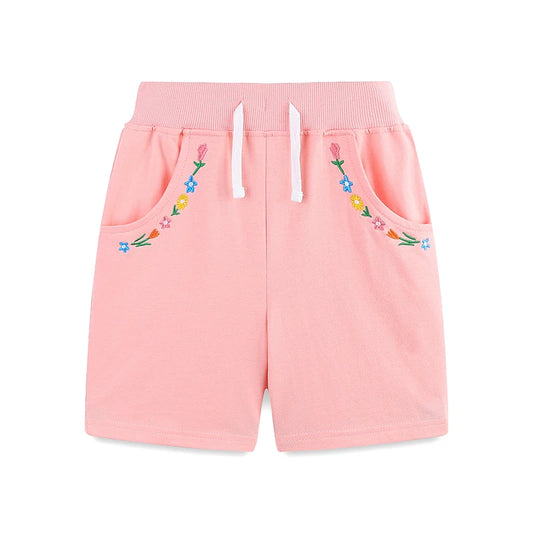 100% Cotton Embroidered Shorts
