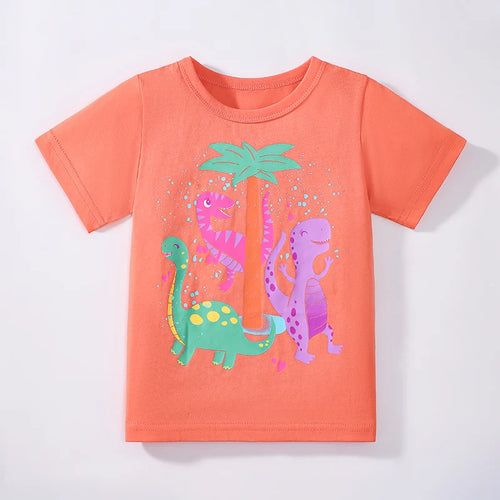 100% Cotton 3-Pack Cartoon T-Shirts
