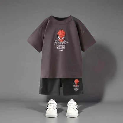 Premium 100% Cotton Spiderman T-Shirt & Shorts Set