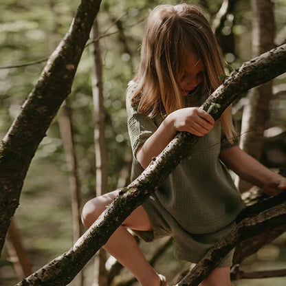 Summer 100% muslin cotton Shirt & Shorts Set – Light and Breezy!