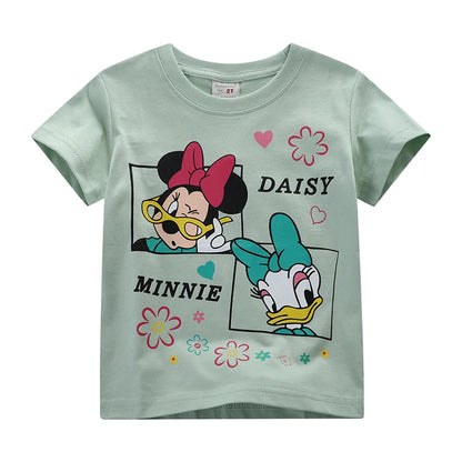 100% Cotton Cartoon T-Shirt & Denim Set