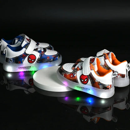 Light-Up Spiderman Sneakers – Fun, Flashy & Comfy!
