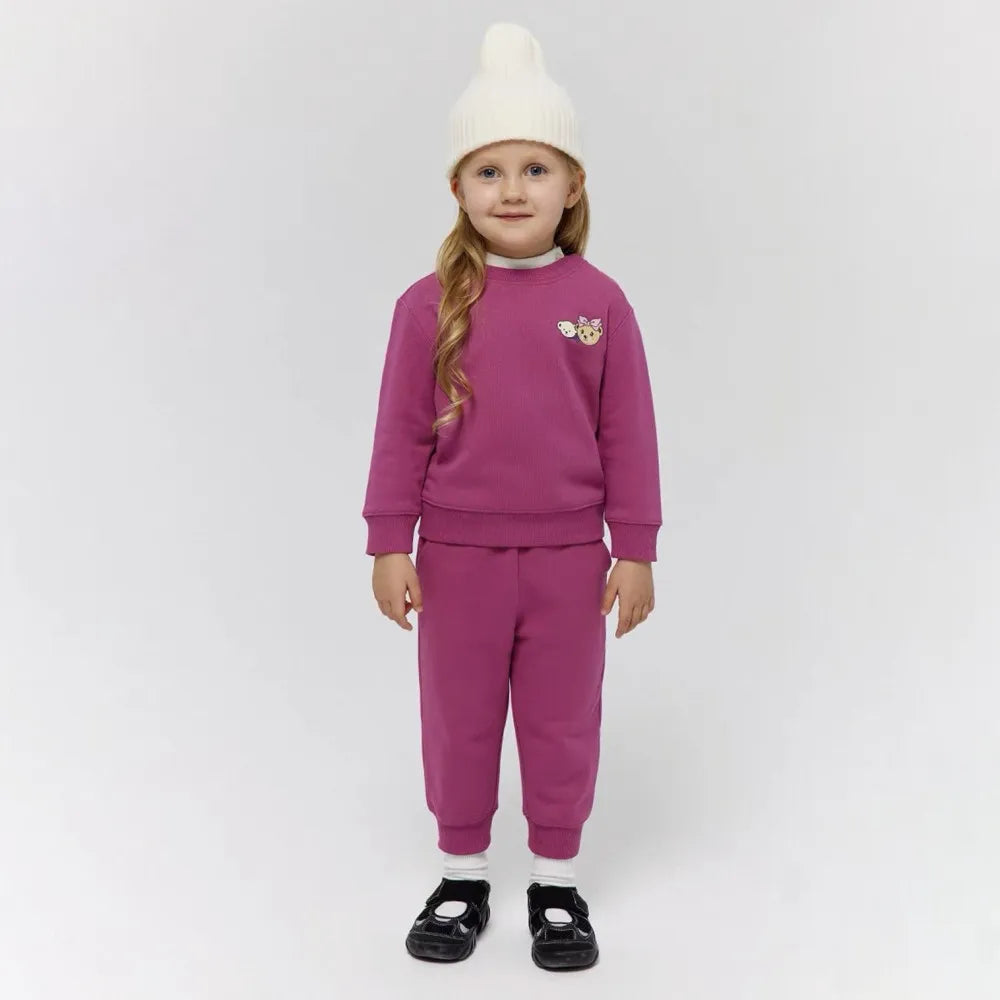 Fleece Lined Bear Sweatshirt & Pants Set