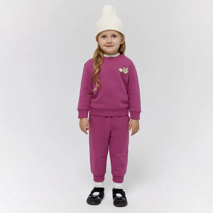 Fleece Lined Bear Sweatshirt & Pants Set